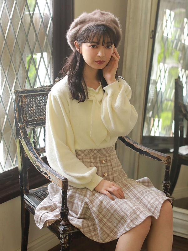 Evelyn ビッグリボンシャギーニット Evelyn エブリン 公式通販サイト