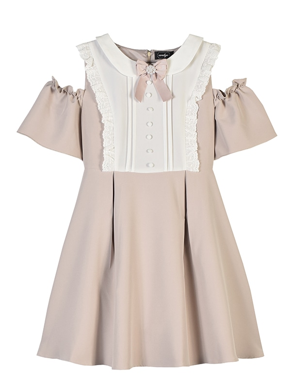 Evelyn ブローチショルダーカットop 原宿店限定 Evelyn エブリン 公式通販サイト