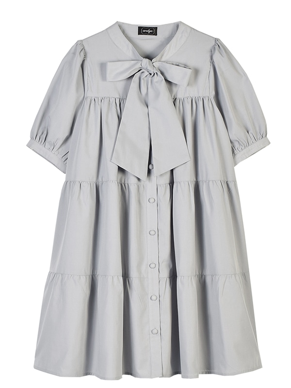 Evelyn リボンギャザーコットンop 2buy円対象 公式通販限定 Evelyn エブリン 公式通販サイト