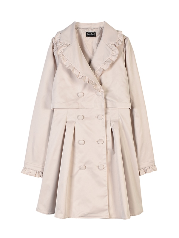 Evelyn フリルトレンチコート Evelyn エブリン 公式通販サイト