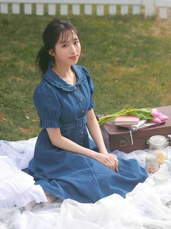 Evelyn デニムフレアop Evelyn エブリン 公式通販サイト