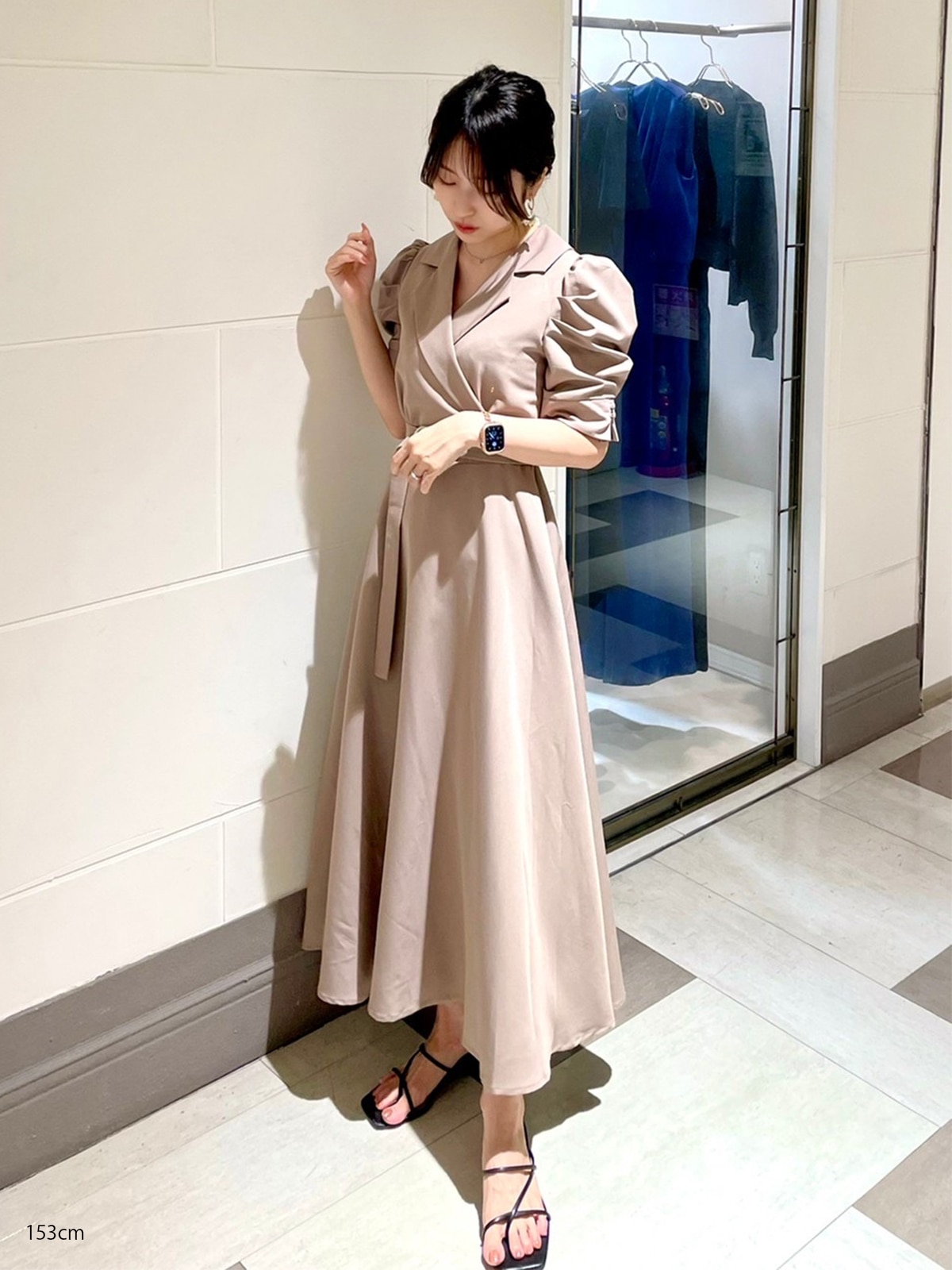 AnMILLE デコルテベルトOP ロングワンピース　アンミール デコルテベルトワンピース｜evelyn（エブリン）公式通販サイト