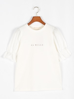 【AnMILLE】刺繍ロゴTシャツ