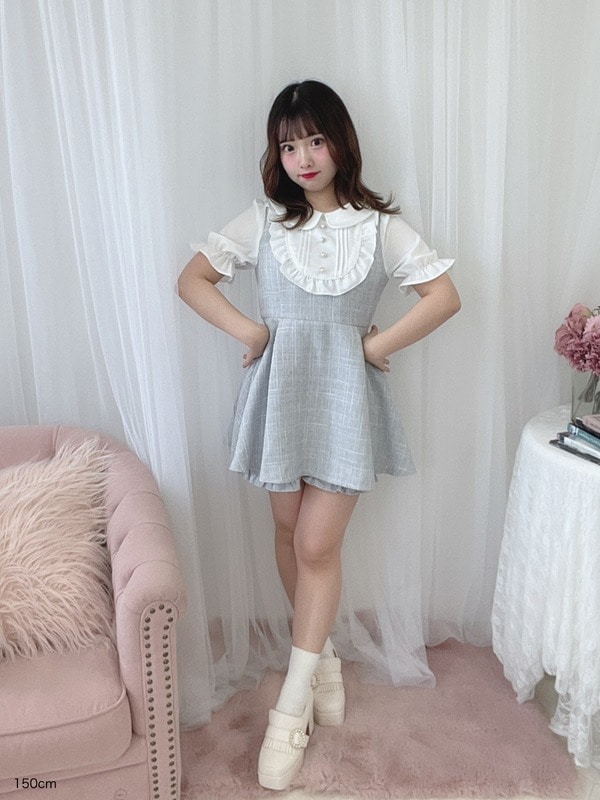 evelyn ♡ 新品 総レースフリルトップス