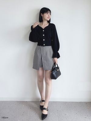ハイウエストチェックスカパン