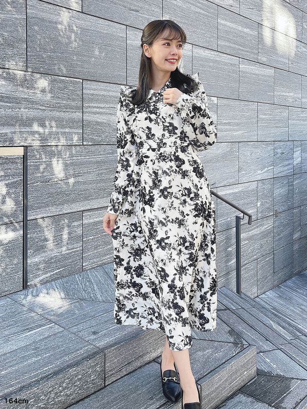 An MILLE レースラインフラワーワンピース レースラインフラワーワンピース｜evelyn（エブリン）公式通販サイト