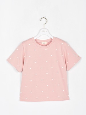 ハート刺繍Tシャツ