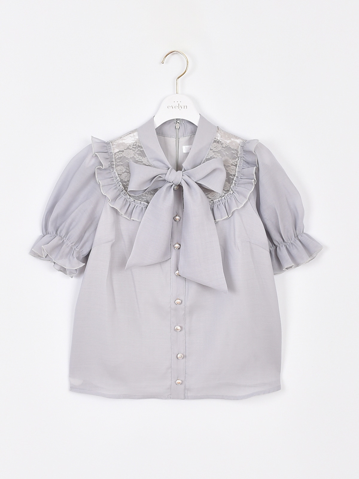 送料無料☆ふりふりまんまるスタイ(レースonフリル)&結びリボン  