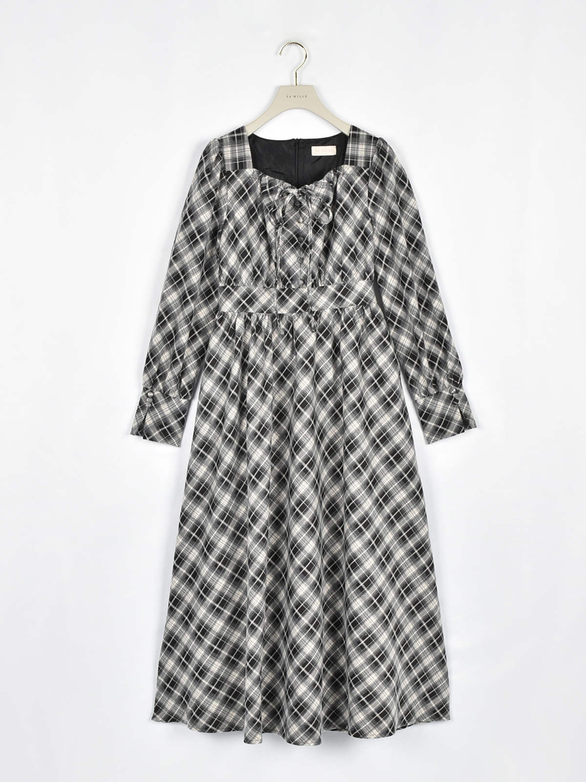 エブール　ロングフレアワンピース♡ スクエアネックフレアワンピース｜evelyn（エブリン）公式通販サイト