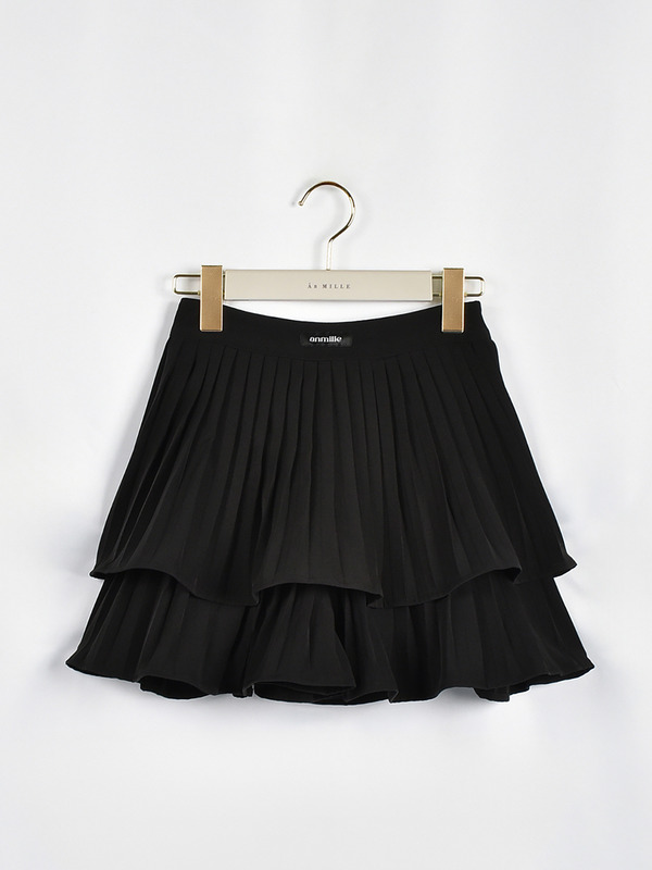 プリーツフリルスカパン 詳細画像 ブラック 1