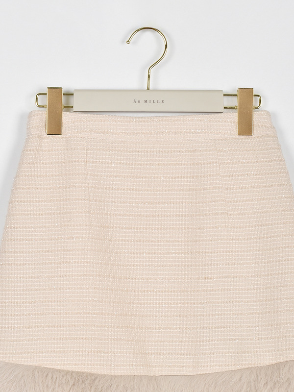 ファーリボンツイードスカート 詳細画像 ブラック 16