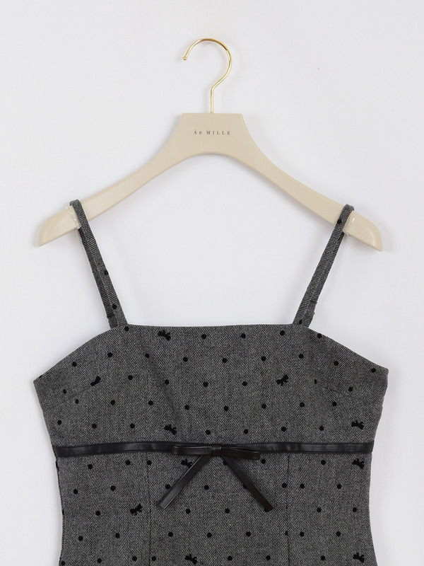 リボンプリーツキャミワンピース 詳細画像 ブラウン 11