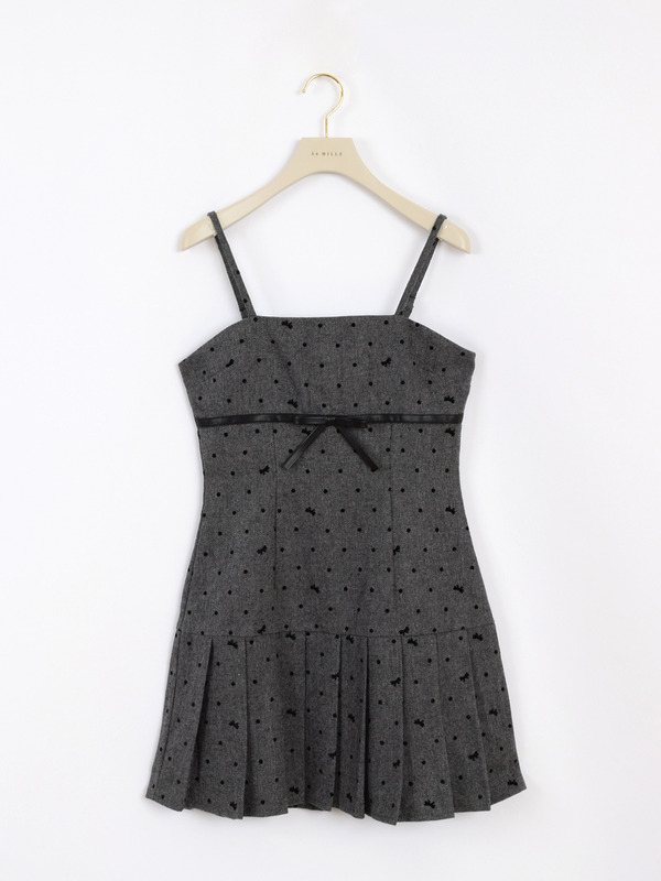 リボンプリーツキャミワンピース 詳細画像 ブラウン 16