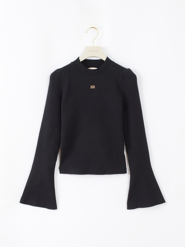 AAチャームリブニット 詳細画像 ブラック 16