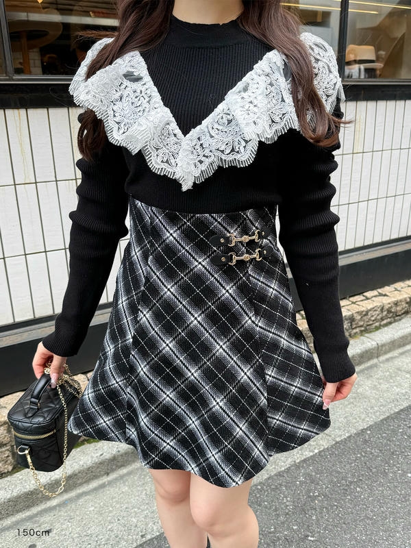 ビットタイトフレアスカート 詳細画像 チャコール 16