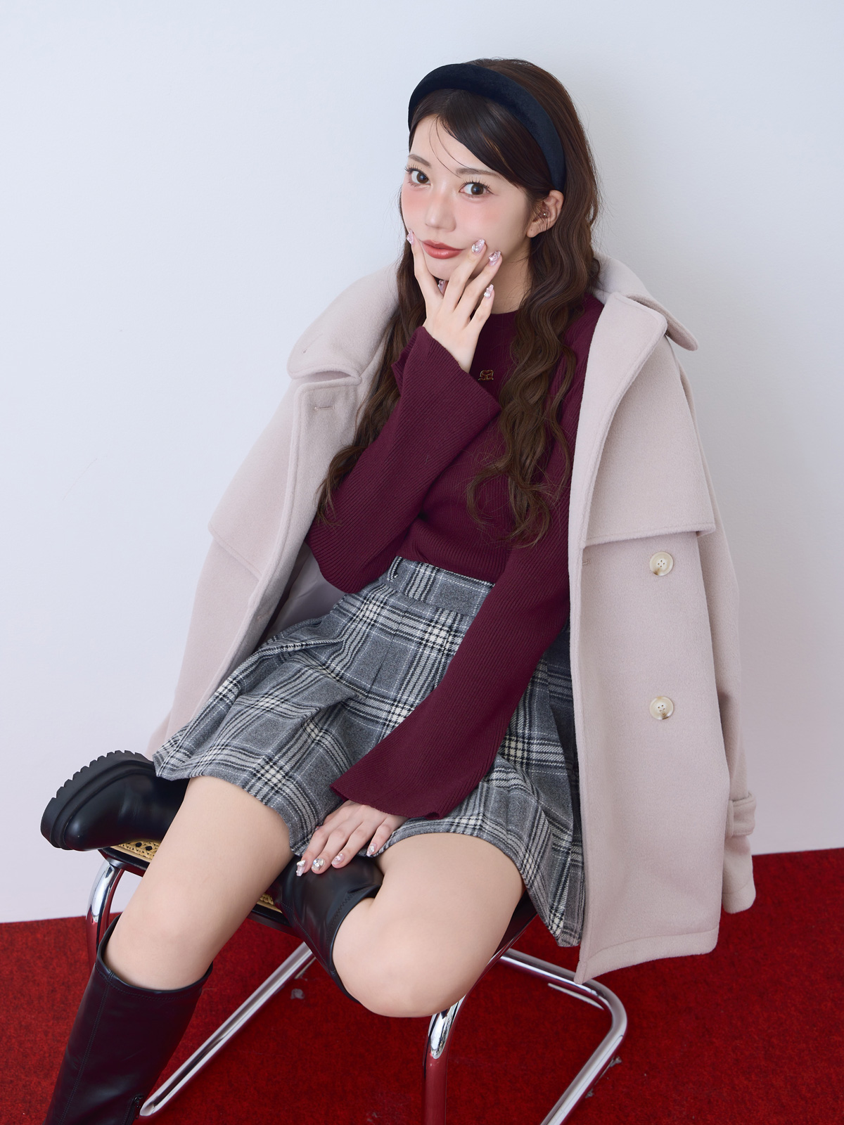 ☆極美品　自由区　Class Lounge エンブロイダリー　プリーツスカート ☆極美品 自由区 Class Lounge エンブロイダリー プリーツ