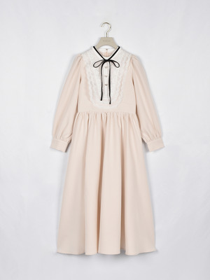 ヨークビジューフレアワンピース