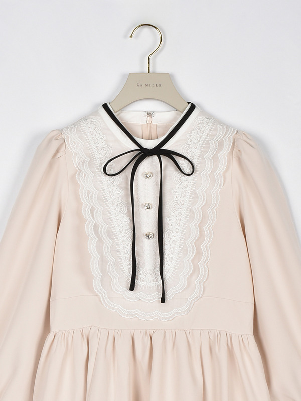 ヨークビジューフレアワンピース 詳細画像 ブラック 11