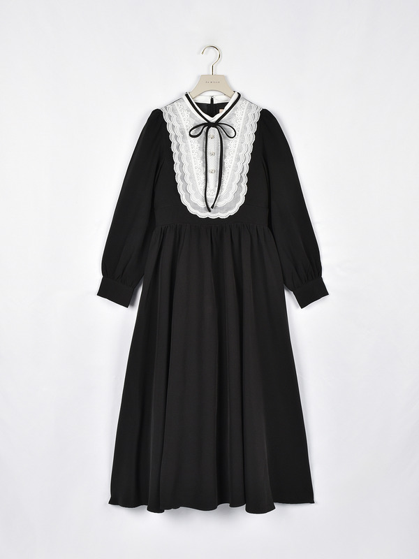 ヨークビジューフレアワンピース 詳細画像 ブラック 1