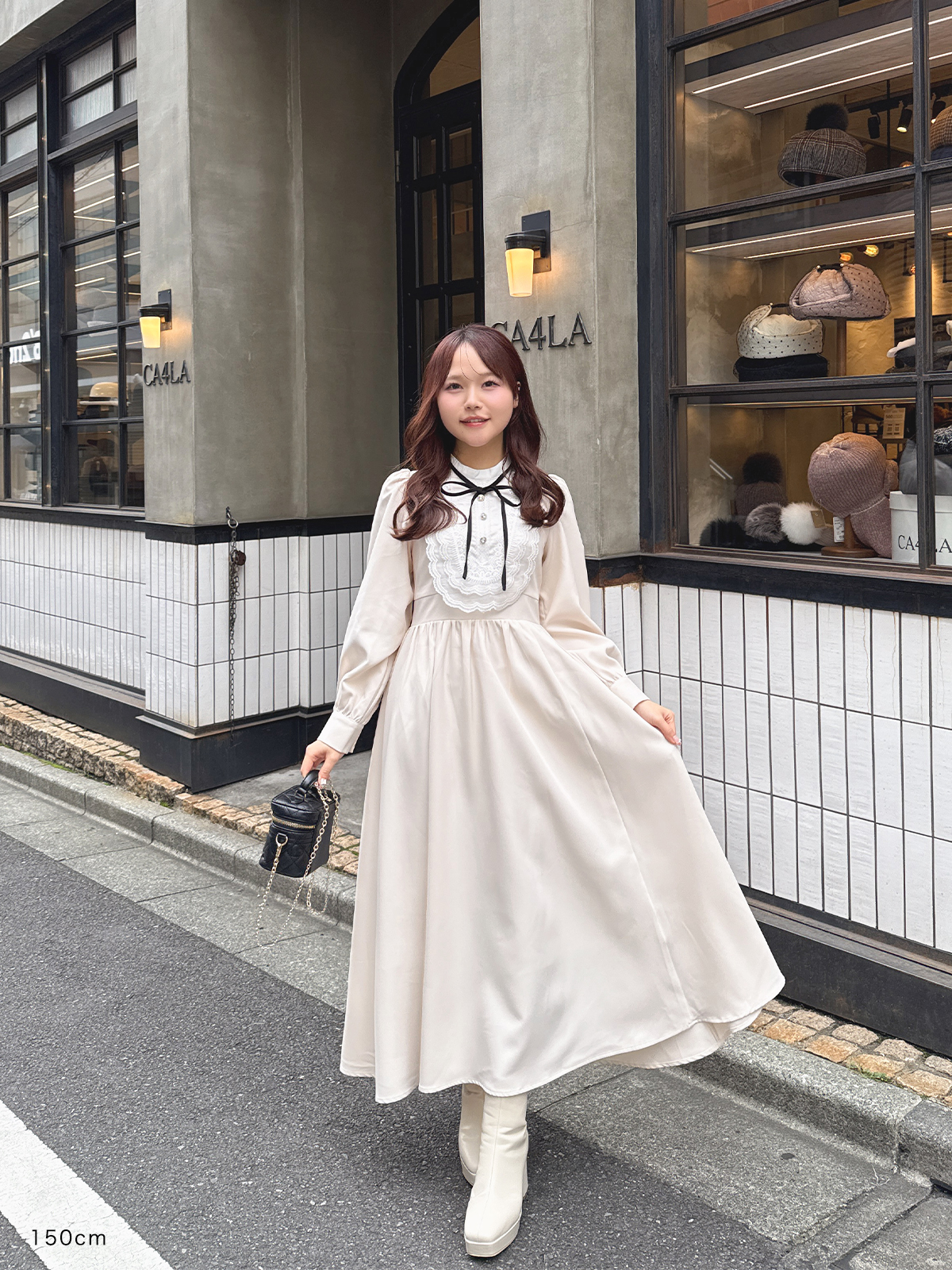 ヨークビジューフレアワンピース｜evelyn（エブリン）公式通販サイト