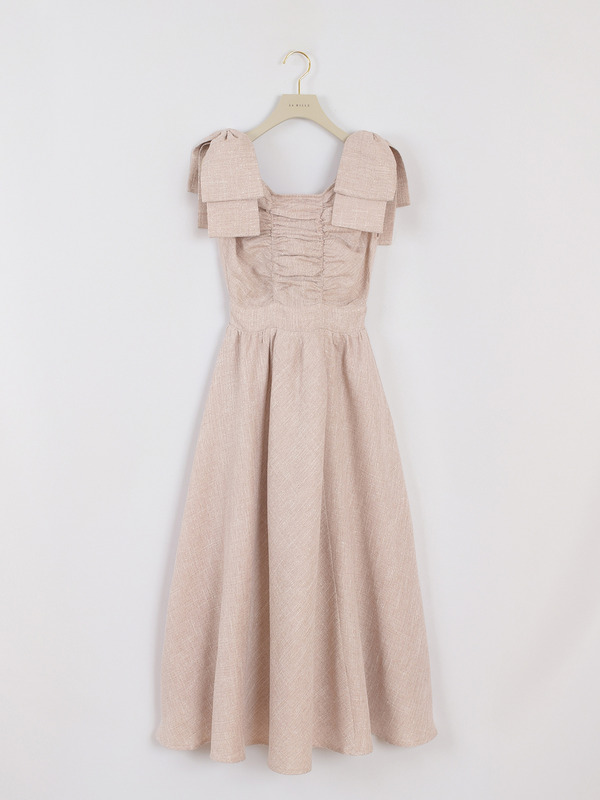 ショルダーリボンレディワンピース 詳細画像 ブラック 16