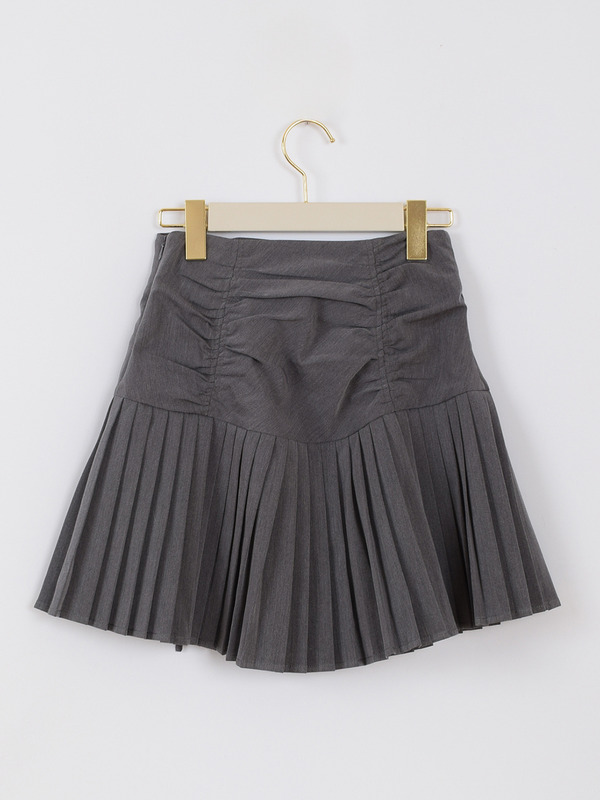 ドロストプリーツスカート 詳細画像 チャコール 16