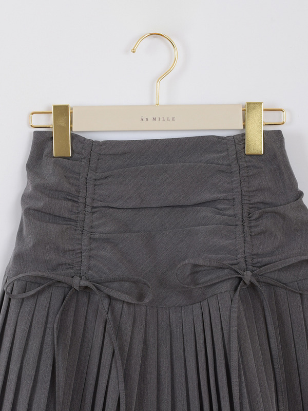 ドロストプリーツスカート 詳細画像 チャコール 16