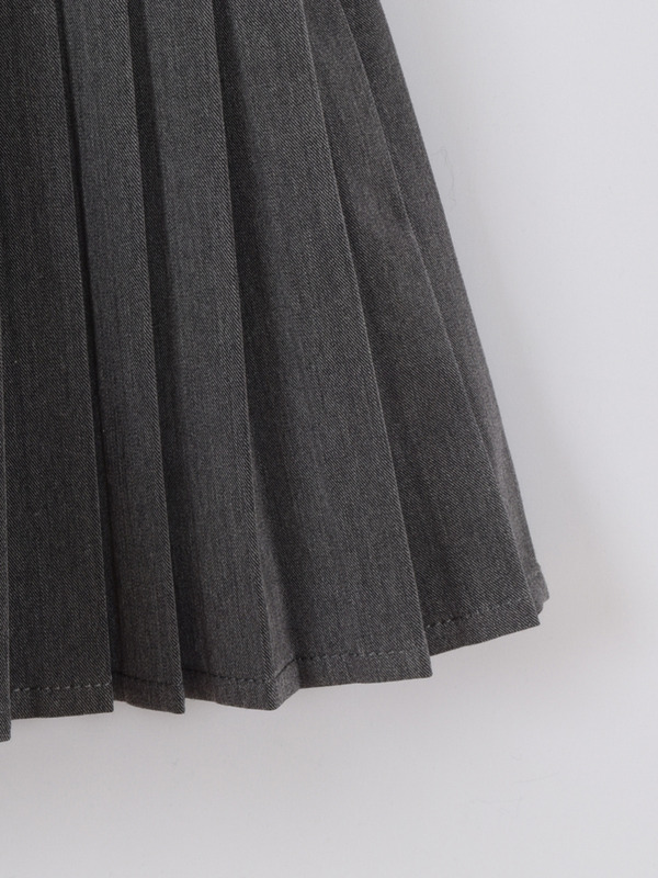 ドロストプリーツスカート 詳細画像 チャコール 16