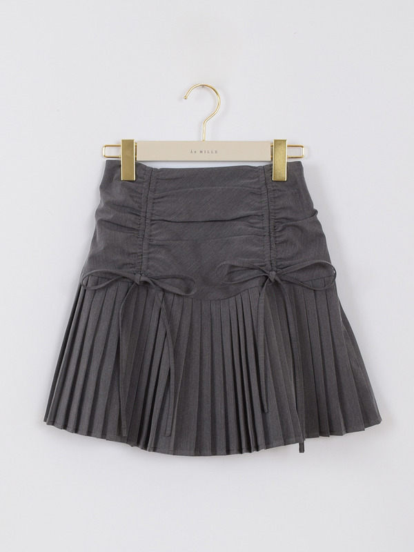ドロストプリーツスカート 詳細画像 チャコール 1