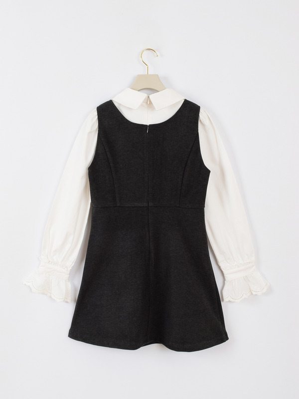 フリルビジューセットワンピース 詳細画像 チャコール 16
