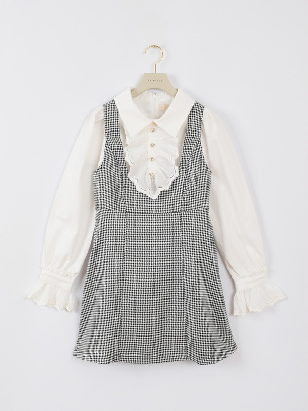 フリルビジューセットワンピース 詳細画像 千鳥 1
