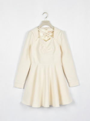 クロスリボンフレアワンピース