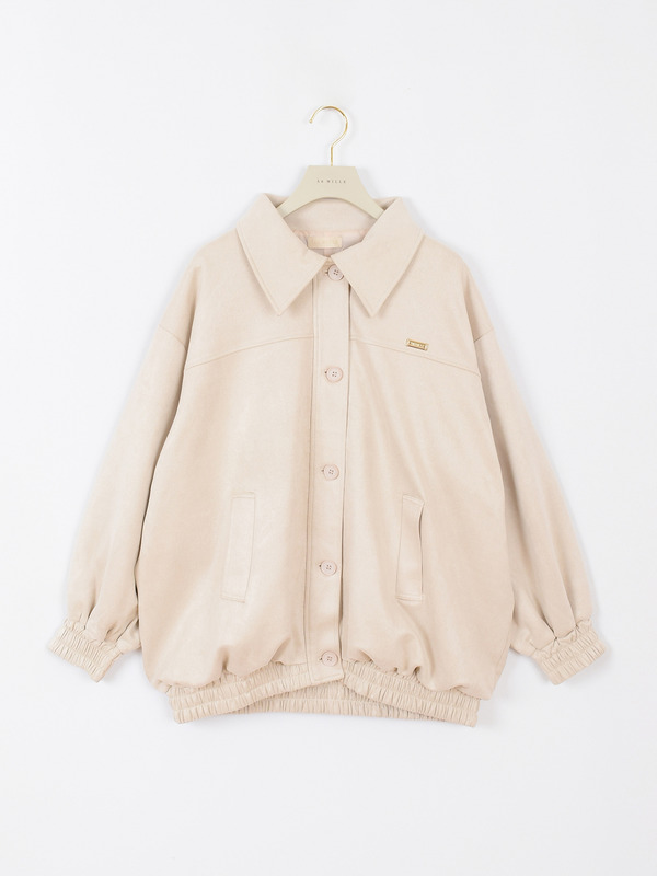 スウェードボリュームブルゾン 詳細画像 ブラック 11