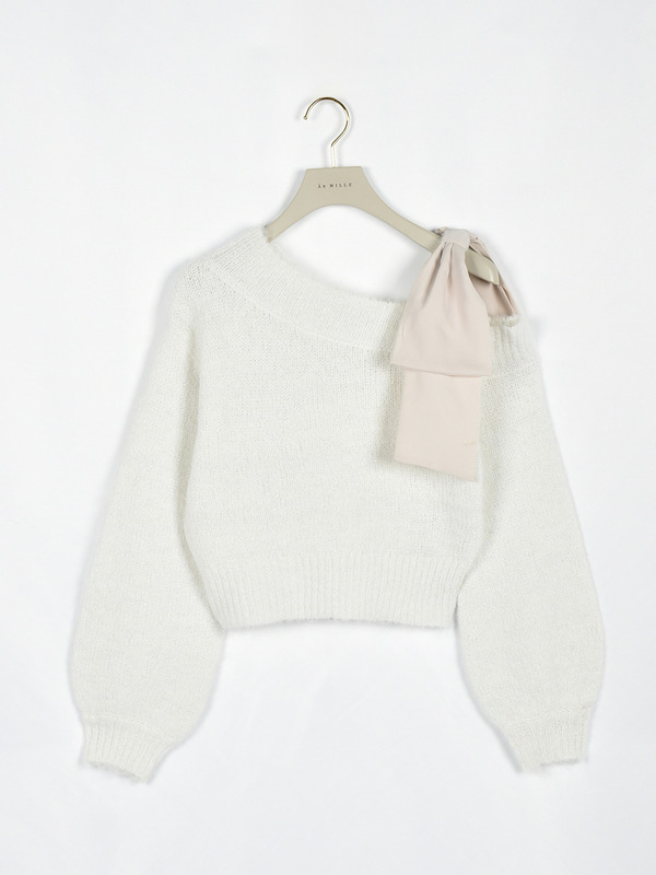 ワンショルラメニット 詳細画像 ホワイト 11