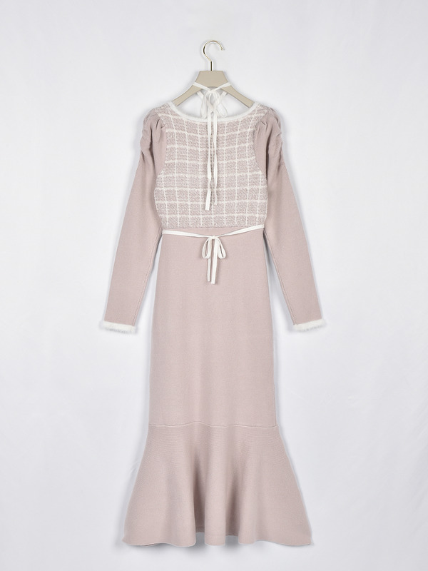 クロスマーメイドニットワンピース 詳細画像 ブラック 11