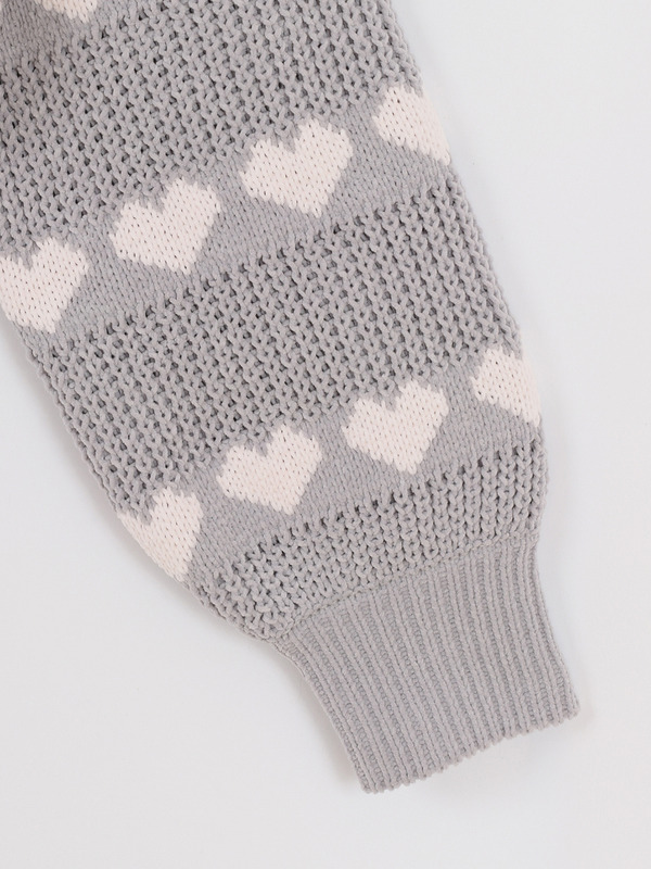 ロゴハートモールニット 詳細画像 レッド 16