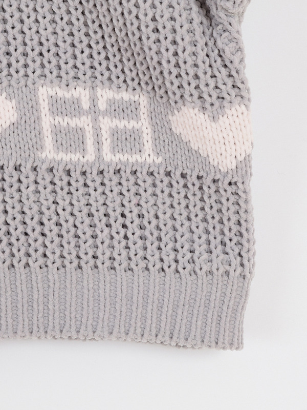 ロゴハートモールニット 詳細画像 レッド 16