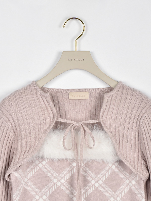 ファーキャミボレロニット 詳細画像 ブラック 11