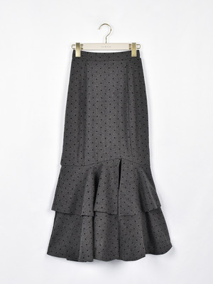 ダブルフリルマーメイドスカート