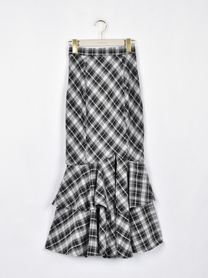 ダブルフリルマーメイドスカート