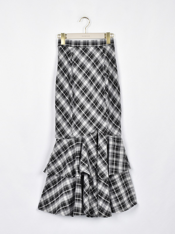 ダブルフリルマーメイドスカート 詳細画像 チェック 16