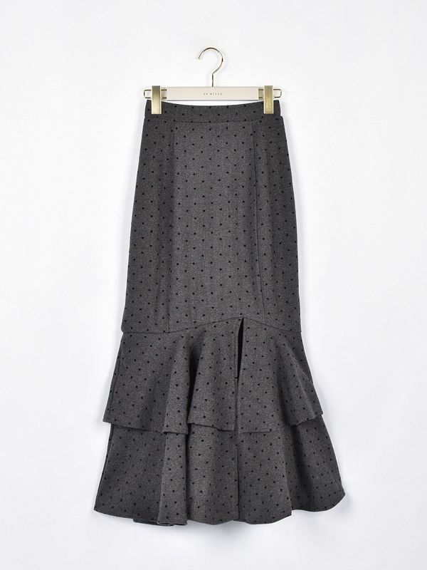 ダブルフリルマーメイドスカート 詳細画像 ハート 1