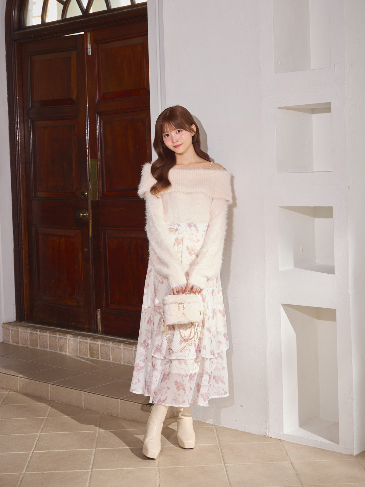 レイヤードシフォンロングスカート｜evelyn（エブリン）公式通販サイト