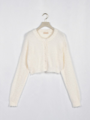 シャギーショートカーデ