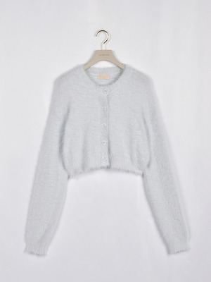 シャギーショートカーデ