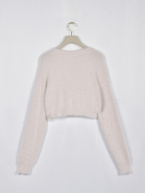 シャギーショートカーデ 詳細画像 オフホワイト 11