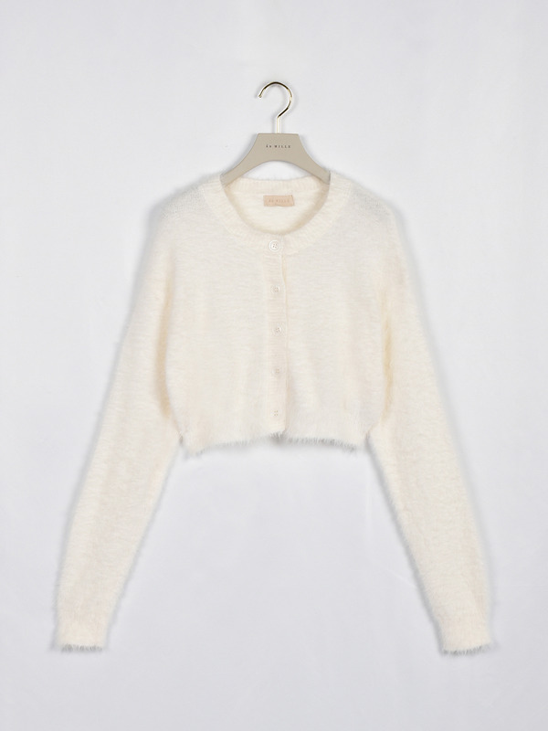 シャギーショートカーデ 詳細画像 オフホワイト 1