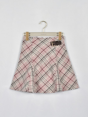オリジナルチェックベルトスカート