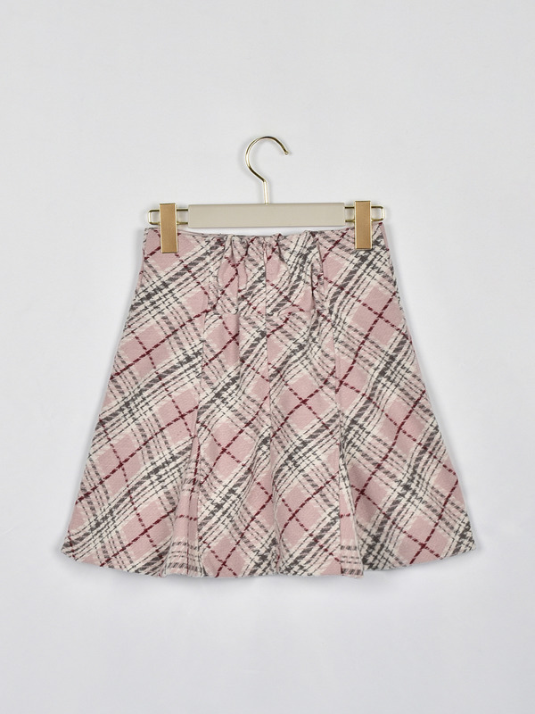 オリジナルチェックベルトスカート 詳細画像 グレイ 16