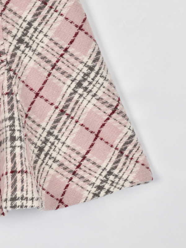 オリジナルチェックベルトスカート 詳細画像 グレイ 16